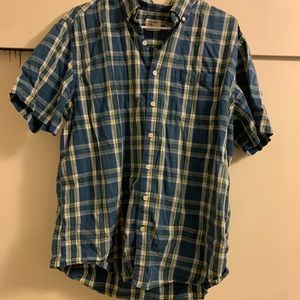 Blue and Yellow Button Down